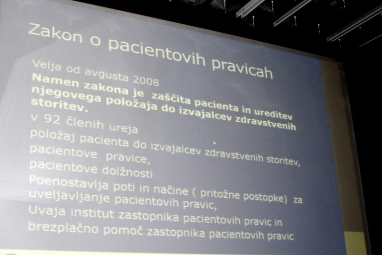 Predavanje o pacientovih pravicah