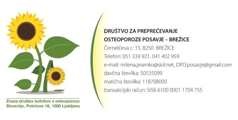 DPO Posavje: Popoldne osteoporotikov, vabilo
